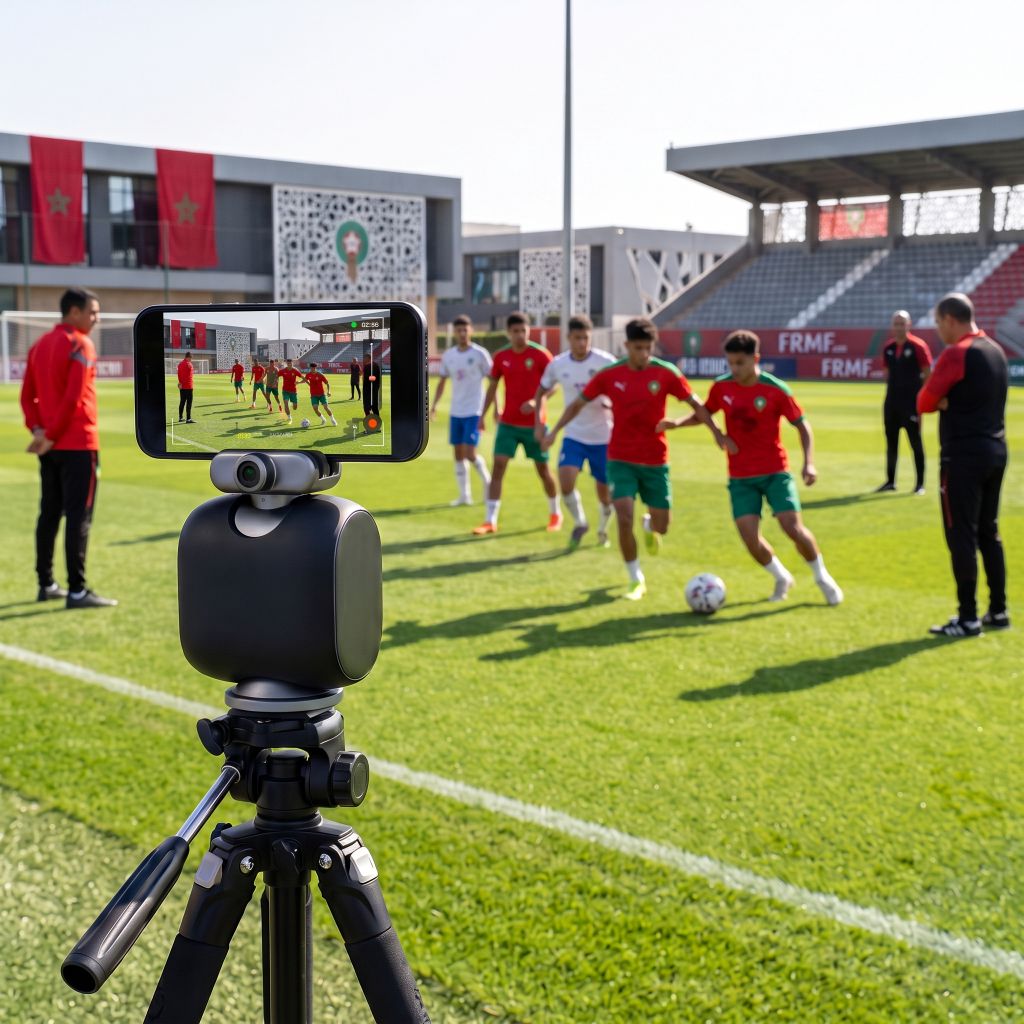 Caméra IA filmant un entraînement